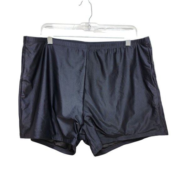 Womens Plus Size 22W Blue Gradient Tankini Top & Black Swim Shorts Set - Picture 4 of 6